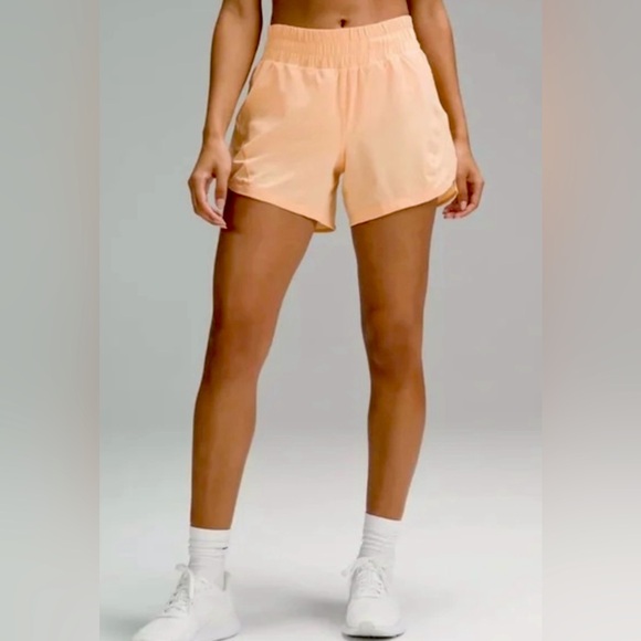 Lululemon Track That HR Short 5" in Size 4, color: summer glow - Picture 1 of 4